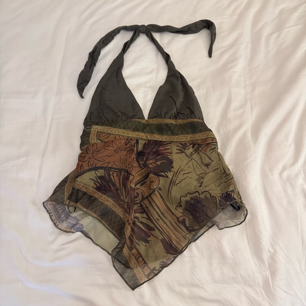 Silence + Noise Multicolor Sheer Top